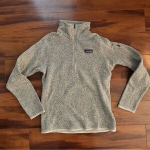 Patagonia Women’s Better Sweater 1/4 Zip Fleece Oatmeal/Cream Size S